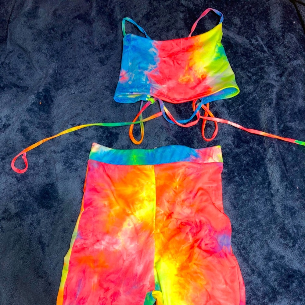 2 piece set tye dye